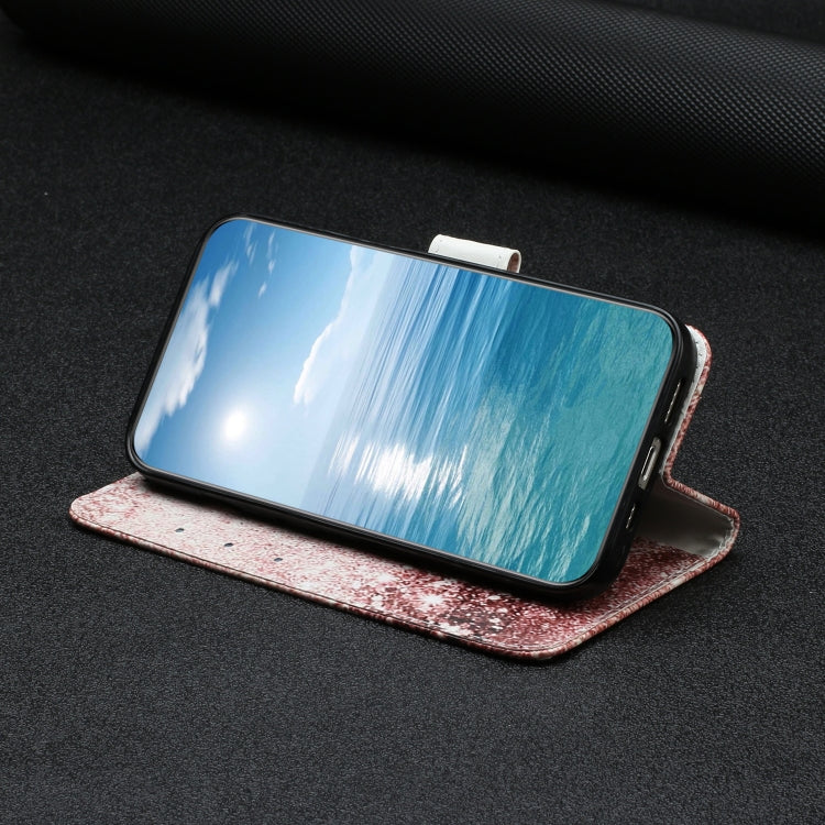 For Samsung Galaxy S25 Ultra 5G Colored Drawing Marble Pattern Leather Phone Case(Rose Gold) - Galaxy S25 Ultra 5G Cases by PMC Jewellery | Online Shopping South Africa | PMC Jewellery | Buy Now Pay Later Mobicred