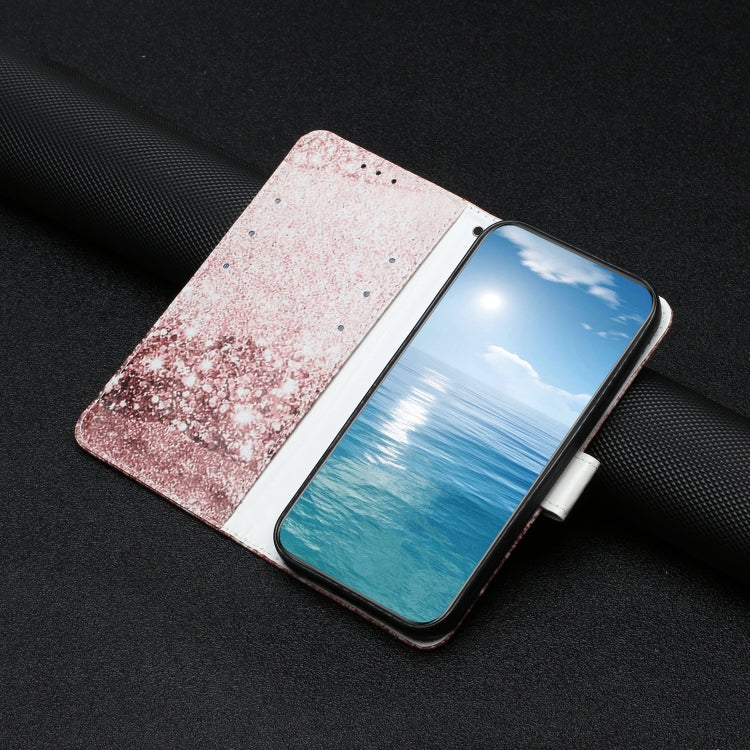 For Samsung Galaxy S25 Ultra 5G Colored Drawing Marble Pattern Leather Phone Case(Rose Gold) - Galaxy S25 Ultra 5G Cases by PMC Jewellery | Online Shopping South Africa | PMC Jewellery | Buy Now Pay Later Mobicred