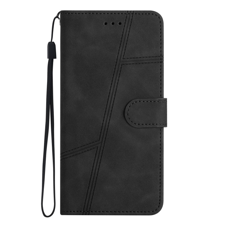 For Samsung Galaxy S25+ 5G Skin-feel Stitching Leather Phone Case(Black) - Galaxy S25+ 5G Cases by PMC Jewellery | Online Shopping South Africa | PMC Jewellery | Buy Now Pay Later Mobicred
