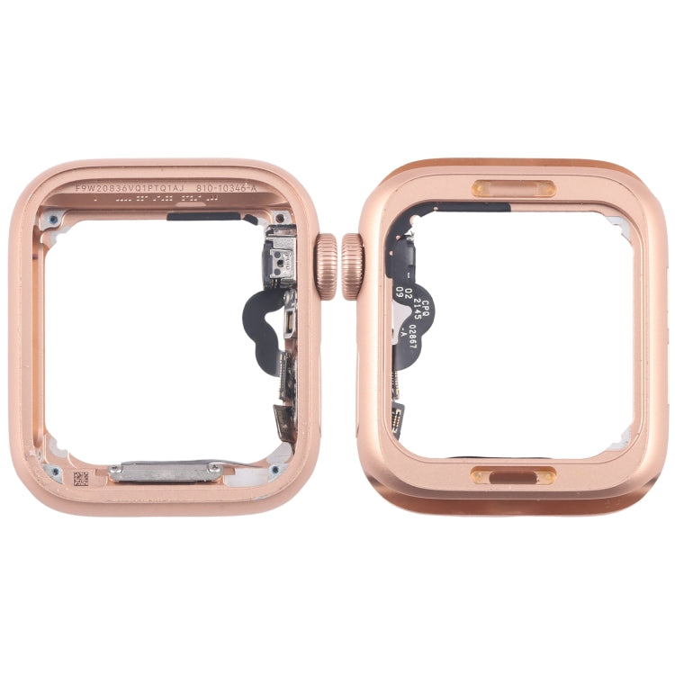 For Apple Watch Series 5 40MM LTE Aluminium Alloy Middle Frame Bezel Plate with Crown Spin Axis Flex Cable(Gold) - Middle Frame by PMC TechLife | Online Shopping South Africa | PMC TechLife | Buy Now Pay Later Mobicred