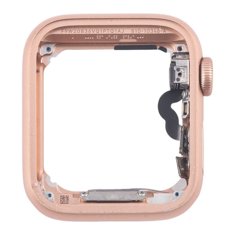For Apple Watch Series 5 40MM GPS Aluminium Alloy Middle Frame Bezel Plate with Crown Spin Axis Flex Cable(Gold) - Middle Frame by PMC TechLife | Online Shopping South Africa | PMC TechLife | Buy Now Pay Later Mobicred