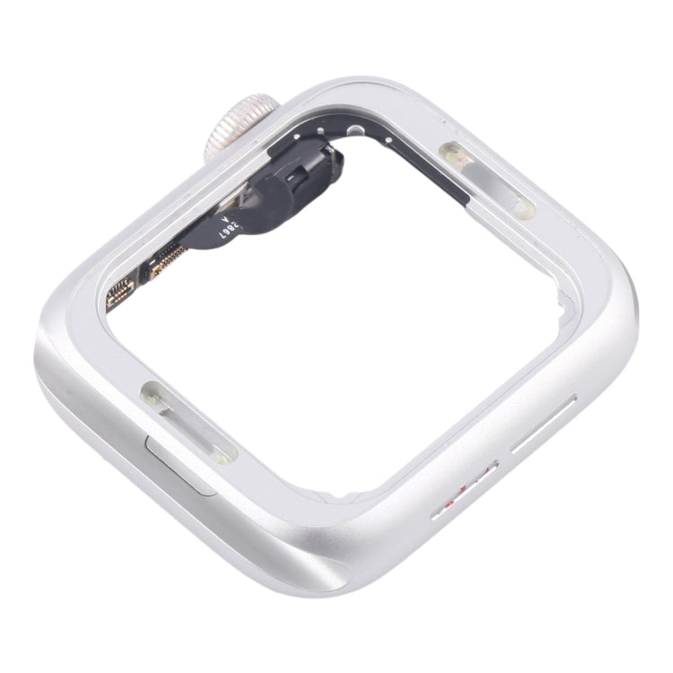 For Apple Watch Series 4 44MM LTE Aluminium Alloy Middle Frame Bezel Plate with Crown Spin Axis Flex Cable(Silver) - Middle Frame by PMC TechLife | Online Shopping South Africa | PMC TechLife | Buy Now Pay Later Mobicred