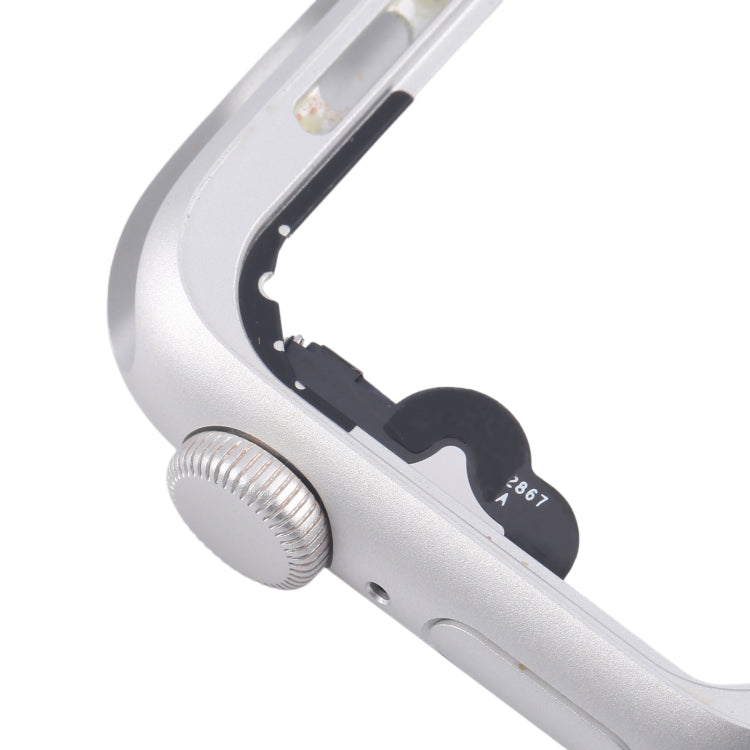 For Apple Watch Series 4 44MM LTE Aluminium Alloy Middle Frame Bezel Plate with Crown Spin Axis Flex Cable(Silver) - Middle Frame by PMC TechLife | Online Shopping South Africa | PMC TechLife | Buy Now Pay Later Mobicred