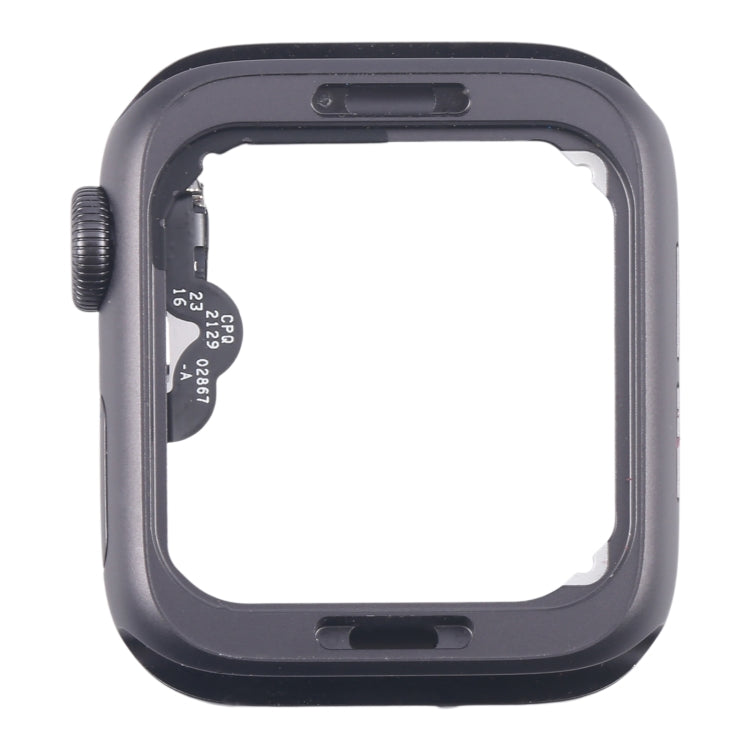 For Apple Watch Series 5 44MM GPS Aluminium Alloy Middle Frame Bezel Plate with Crown Spin Axis Flex Cable(Grey) - Middle Frame by PMC TechLife | Online Shopping South Africa | PMC TechLife | Buy Now Pay Later Mobicred