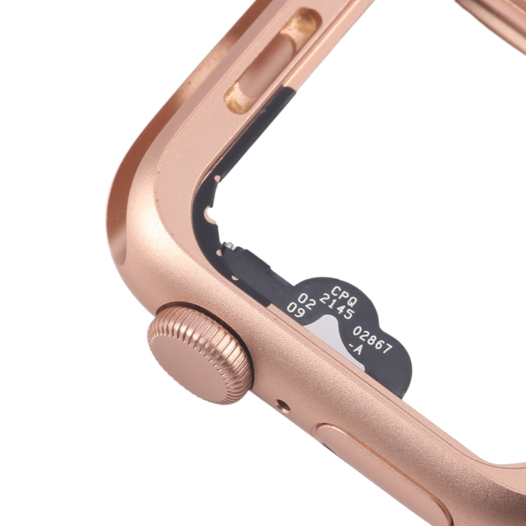 For Apple Watch SE 2020 44MM GPS Aluminium Alloy Middle Frame Bezel Plate with Crown Spin Axis Flex Cable(Gold) - Middle Frame by PMC TechLife | Online Shopping South Africa | PMC TechLife | Buy Now Pay Later Mobicred