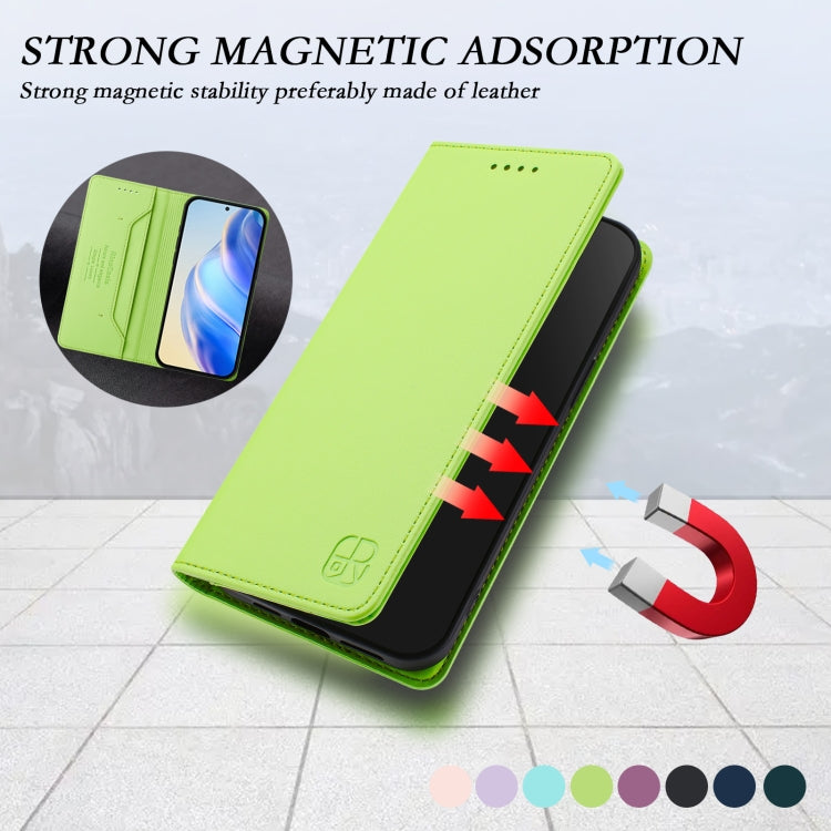 For Samsung Galaxy S24+ / S25+ 5G RC01 Dual-Folded Magnetic Suction RFID Leather Phone Case(Grass Green) - Galaxy S25+ 5G Cases by PMC Jewellery | Online Shopping South Africa | PMC Jewellery | Buy Now Pay Later Mobicred