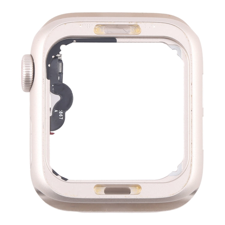 For Apple Watch SE 2022 44MM LTE Aluminium Alloy Middle Frame Bezel Plate with Crown Spin Axis Flex Cable(Starlight) - Middle Frame by PMC TechLife | Online Shopping South Africa | PMC TechLife | Buy Now Pay Later Mobicred