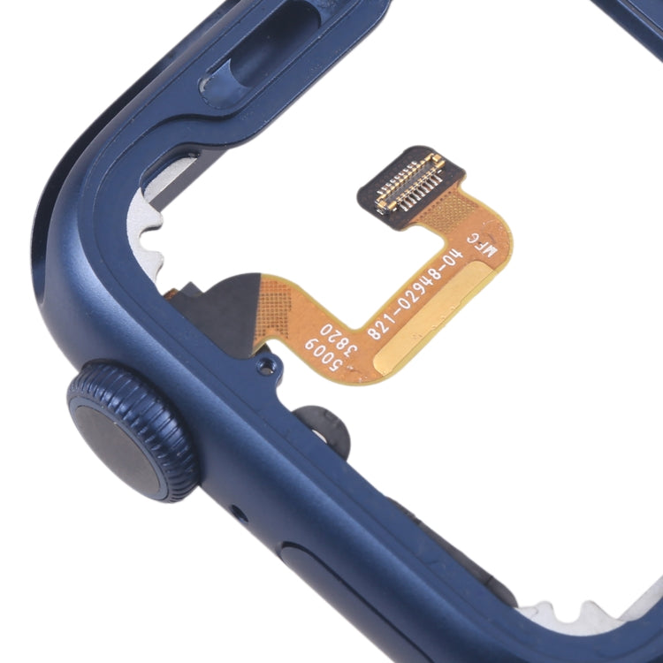 For Apple Watch Series 6 40MM LTE Aluminium Alloy Middle Frame Bezel Plate with Crown Spin Axis Flex Cable(Blue) - Middle Frame by PMC TechLife | Online Shopping South Africa | PMC TechLife | Buy Now Pay Later Mobicred