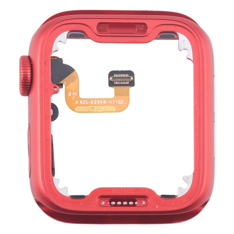 For Apple Watch Series 6 44MM LTE Aluminium Alloy Middle Frame Bezel Plate with Crown Spin Axis Flex Cable(Red) - Middle Frame by PMC TechLife | Online Shopping South Africa | PMC TechLife | Buy Now Pay Later Mobicred