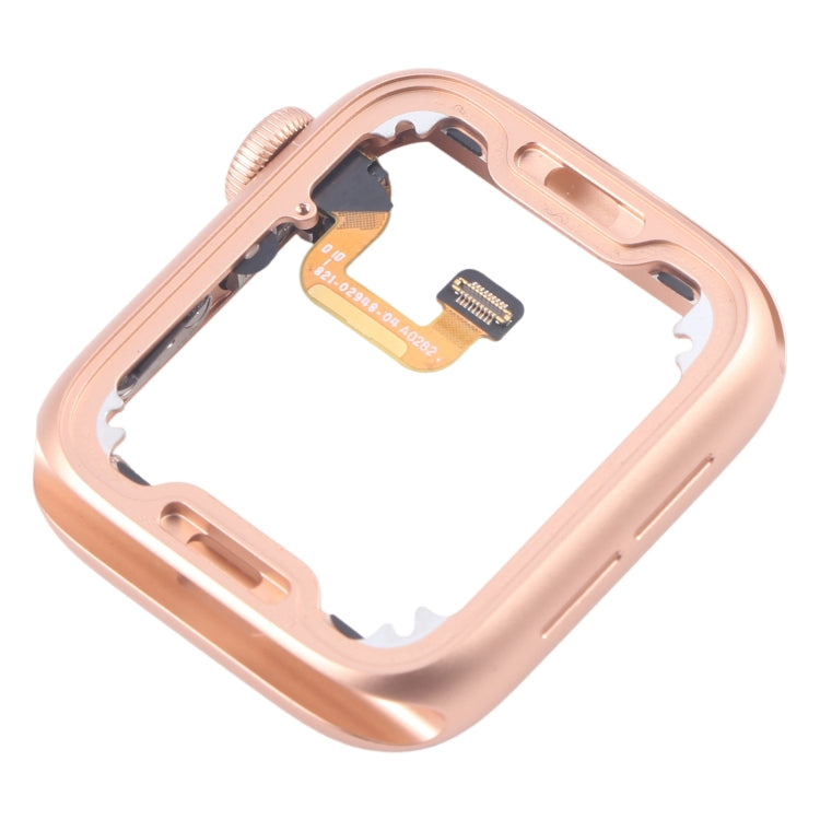 For Apple Watch Series 6 44MM GPS Aluminium Alloy Middle Frame Bezel Plate with Crown Spin Axis Flex Cable(Gold) - Middle Frame by PMC TechLife | Online Shopping South Africa | PMC TechLife | Buy Now Pay Later Mobicred