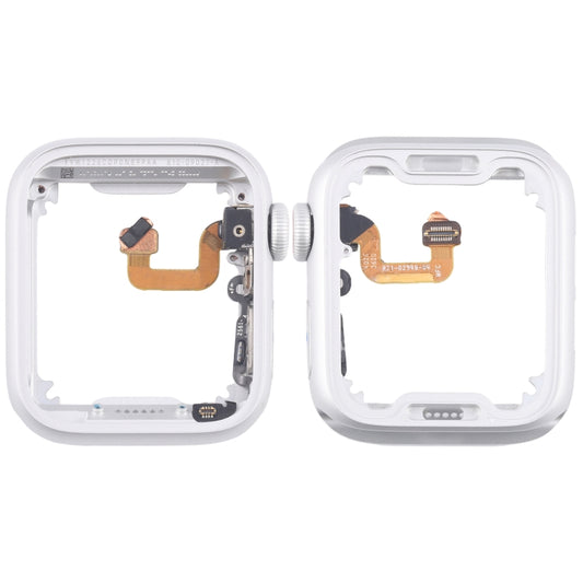 For Apple Watch Series 6 44MM GPS Aluminium Alloy Middle Frame Bezel Plate with Crown Spin Axis Flex Cable(Silver) - Middle Frame by PMC Jewellery | Online Shopping South Africa | PMC Jewellery | Buy Now Pay Later Mobicred