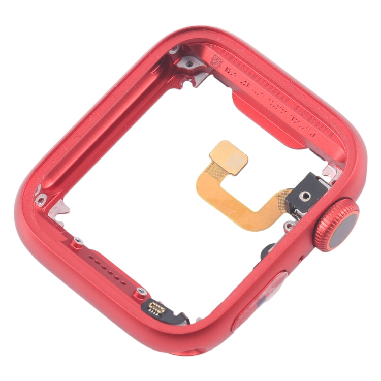 For Apple Watch Series 6 44MM GPS Aluminium Alloy Middle Frame Bezel Plate with Crown Spin Axis Flex Cable(Red) - Middle Frame by PMC TechLife | Online Shopping South Africa | PMC TechLife | Buy Now Pay Later Mobicred