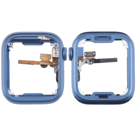 For Apple Watch Series 7 41MM LTE Aluminium Alloy Middle Frame Bezel Plate with Crown Spin Axis Flex Cable(Blue) - Middle Frame by PMC Jewellery | Online Shopping South Africa | PMC Jewellery | Buy Now Pay Later Mobicred