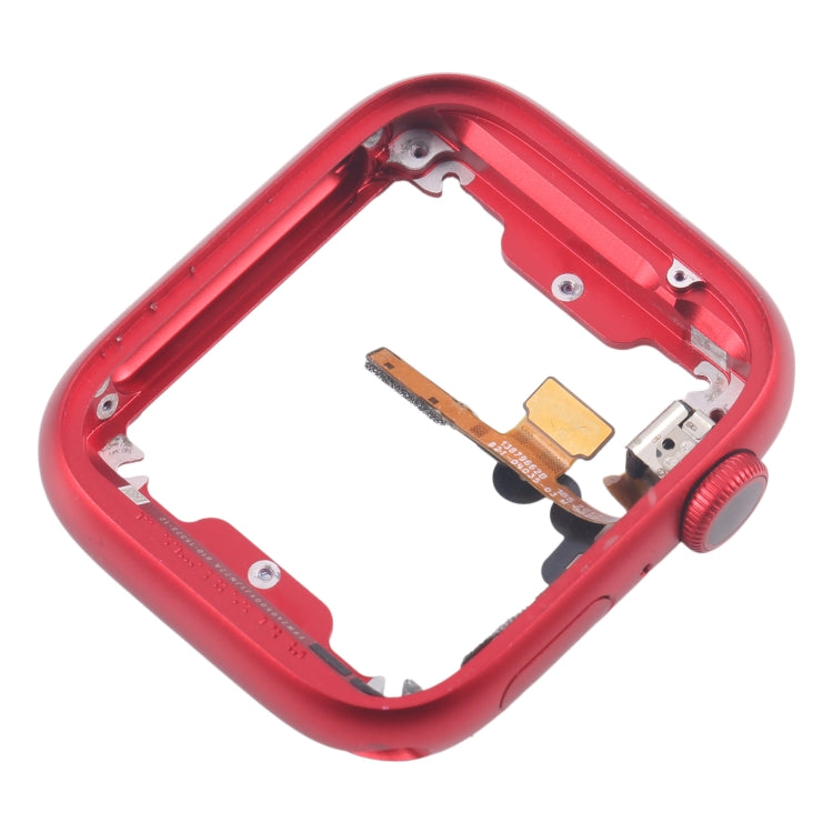 For Apple Watch Series 7 / 8 / 9 41MM GPS Aluminium Alloy Middle Frame Bezel Plate with Crown Spin Axis Flex Cable(Red) - Middle Frame by PMC Jewellery | Online Shopping South Africa | PMC Jewellery | Buy Now Pay Later Mobicred