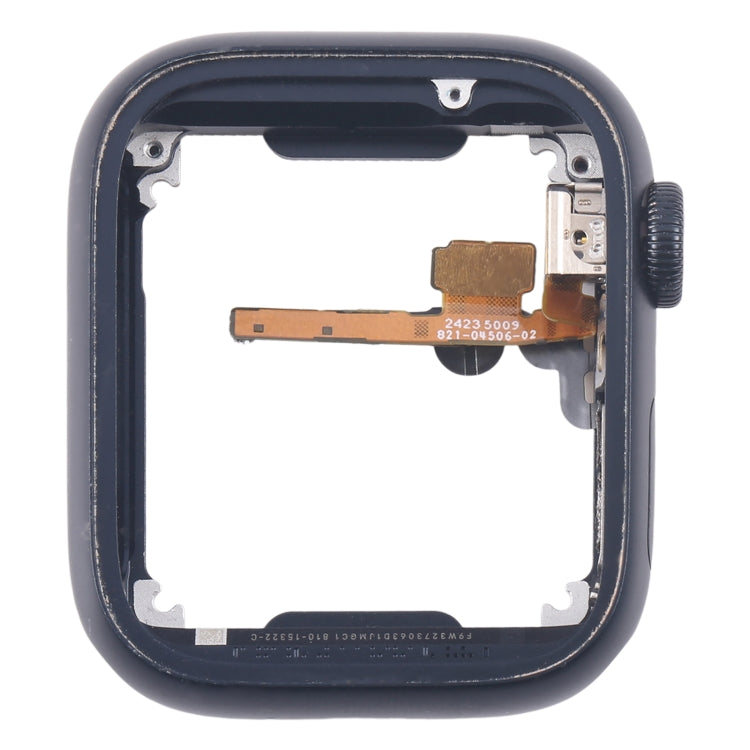 For Apple Watch Series 7 / 8 / 9 45MM GPS Aluminium Alloy Middle Frame Bezel Plate with Crown Spin Axis Flex Cable(Midnight) - Middle Frame by PMC TechLife | Online Shopping South Africa | PMC TechLife | Buy Now Pay Later Mobicred