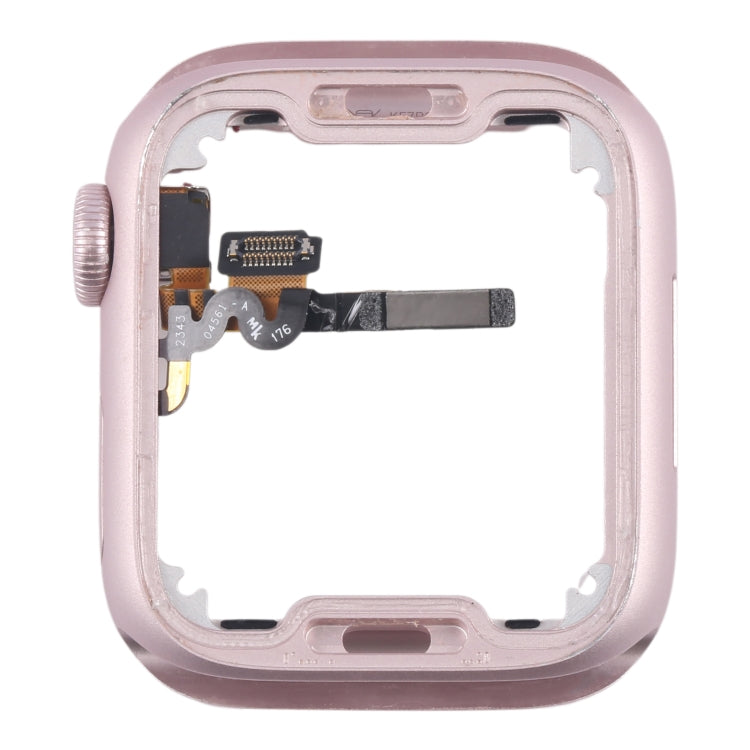 For Apple Watch Series 9 41MM LTE Aluminium Alloy Middle Frame Bezel Plate with Crown Spin Axis Flex Cable(Pink) - Middle Frame by PMC Jewellery | Online Shopping South Africa | PMC Jewellery | Buy Now Pay Later Mobicred