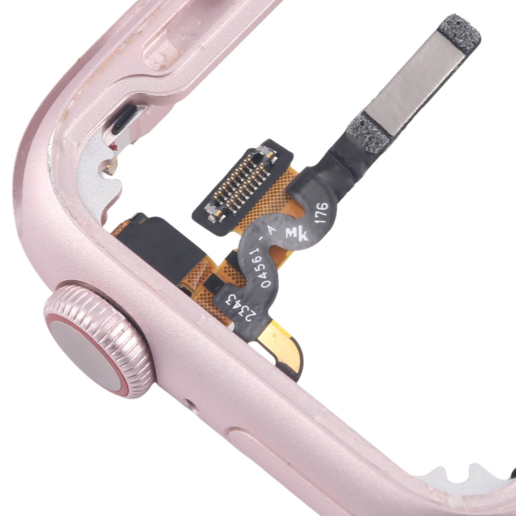 For Apple Watch Series 9 41MM LTE Aluminium Alloy Middle Frame Bezel Plate with Crown Spin Axis Flex Cable(Pink) - Middle Frame by PMC TechLife | Online Shopping South Africa | PMC TechLife | Buy Now Pay Later Mobicred