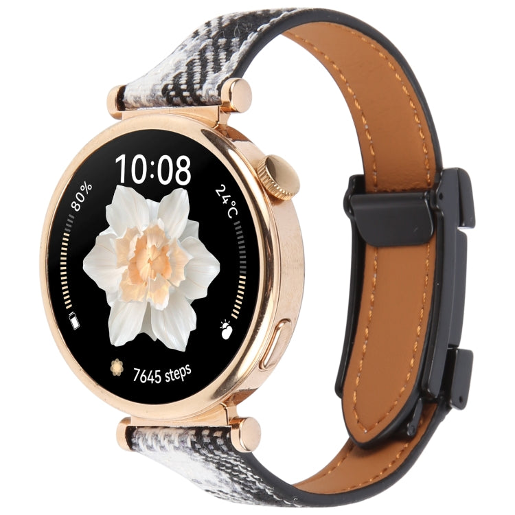 20mm Universal Slim Magnetic Buckle Napped Fabric Leather Watch Band(Grey) - free shipping - PMc TechLife - Order now!