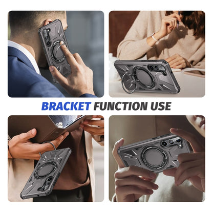 For Samsung Galaxy S25 5G MagSafe Magnetic Shockproof Phone Case with Ring Holder(Dark Grey) - Galaxy S25 5G Cases by PMC Jewellery | Online Shopping South Africa | PMC Jewellery | Buy Now Pay Later Mobicred