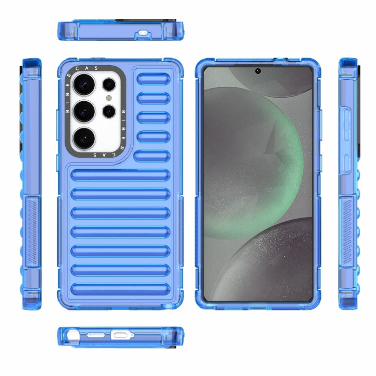 For Samsung Galaxy S25 Ultra 5G High Transparency TPU Hybrid PC Airbag Phone Case(Transparent Blue) - Galaxy S25 Ultra 5G Cases by PMC Jewellery | Online Shopping South Africa | PMC Jewellery | Buy Now Pay Later Mobicred