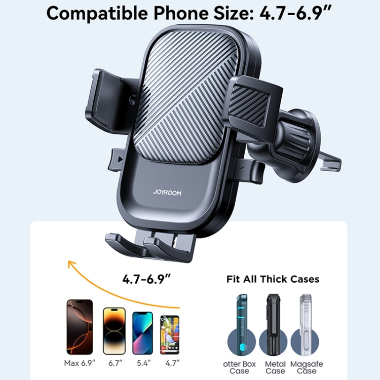 JOYROOM JR-OK6 Car Air Outlet Mechanical Phone Holder(Black) - free shipping - PMC TechLife - Order now!