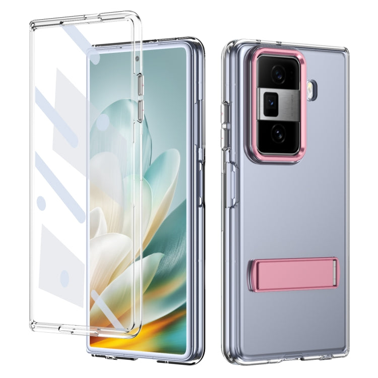 For Honor Magic Vs3 Ice-Cold Holder PC Hybrid TPU Phone Case(Pink) - Honor Cases by PMC TechLife | Online Shopping South Africa | PMC TechLife | Buy Now Pay Later Mobicred