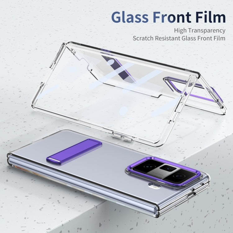 For Honor Magic Vs3 Ice-Cold Holder PC Hybrid TPU Phone Case(Purple) - Honor Cases by PMC TechLife | Online Shopping South Africa | PMC TechLife | Buy Now Pay Later Mobicred