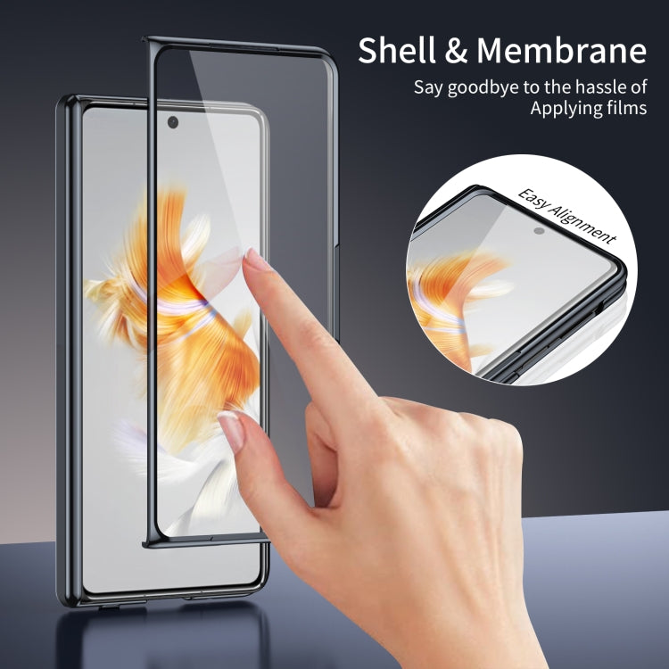 For Huawei Mate X3 Integrated AG Frosted Vacuum Plating Phone Case(Black) - Huawei Cases by PMC TechLife | Online Shopping South Africa | PMC TechLife | Buy Now Pay Later Mobicred