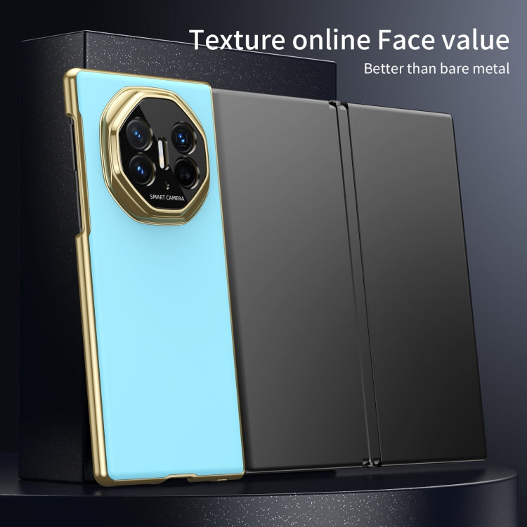 For Huawei Mate XT Ultimate Design Integrated AG Frosted Vacuum Plating Phone Case(Ice Blue) - Huawei Cases by PMC TechLife | Online Shopping South Africa | PMC TechLife | Buy Now Pay Later Mobicred