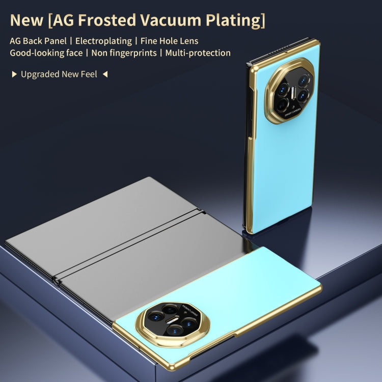 For Huawei Mate XT Ultimate Design Integrated AG Frosted Vacuum Plating Phone Case(Ice Blue) - Huawei Cases by PMC TechLife | Online Shopping South Africa | PMC TechLife | Buy Now Pay Later Mobicred
