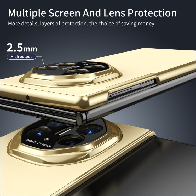 For Huawei Mate XT Ultimate Design Integrated AG Frosted Vacuum Plating Phone Case(Gold) - Huawei Cases by PMC TechLife | Online Shopping South Africa | PMC TechLife | Buy Now Pay Later Mobicred