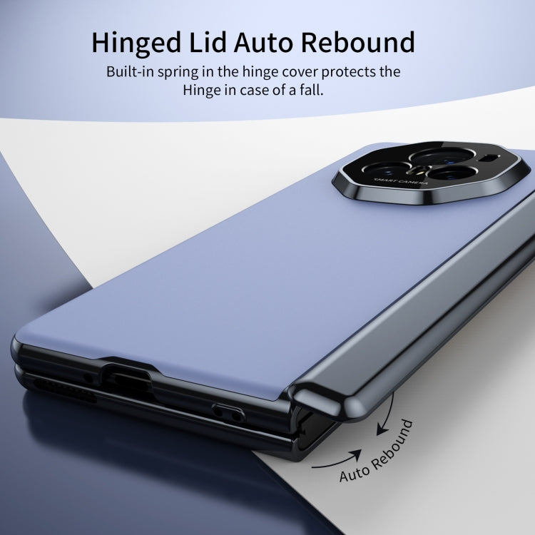 For Honor Magic V3 Integrated AG Frosted Vacuum Plating Phone Case(Blue) - Honor Cases by PMC TechLife | Online Shopping South Africa | PMC TechLife | Buy Now Pay Later Mobicred