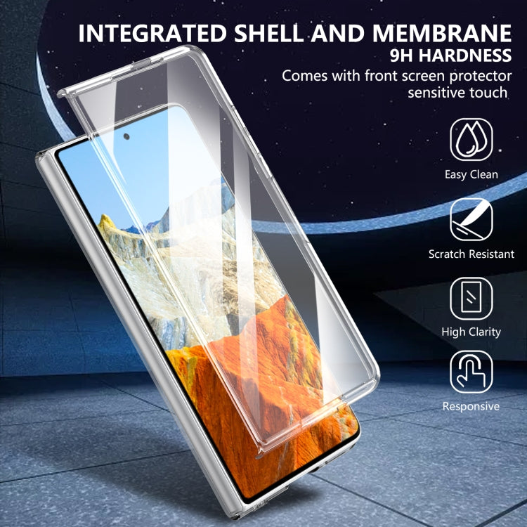 For Honor Magic Vs3 lce Folding Series MagSafe Integrated Clear PC Phone Case(Silver) - Honor Cases by PMC TechLife | Online Shopping South Africa | PMC TechLife | Buy Now Pay Later Mobicred