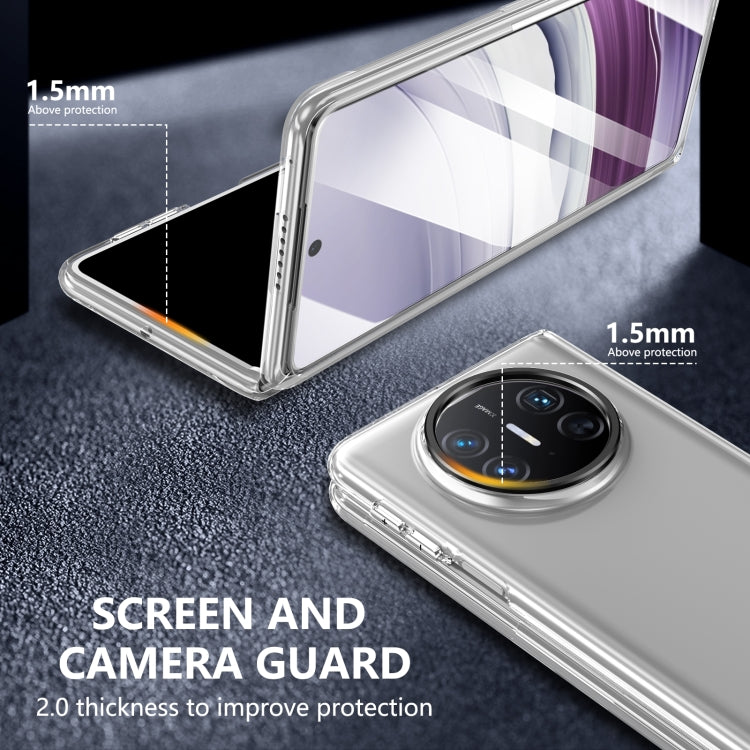 For Huawei Mate X5 lce Folding Series Integrated Clear PC Phone Case(Black) - Huawei Cases by PMC TechLife | Online Shopping South Africa | PMC TechLife | Buy Now Pay Later Mobicred