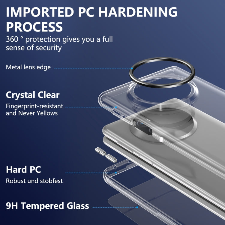 For Huawei Mate X3 lce Folding Series Integrated Clear PC Phone Case(Black) - Huawei Cases by PMC TechLife | Online Shopping South Africa | PMC TechLife | Buy Now Pay Later Mobicred