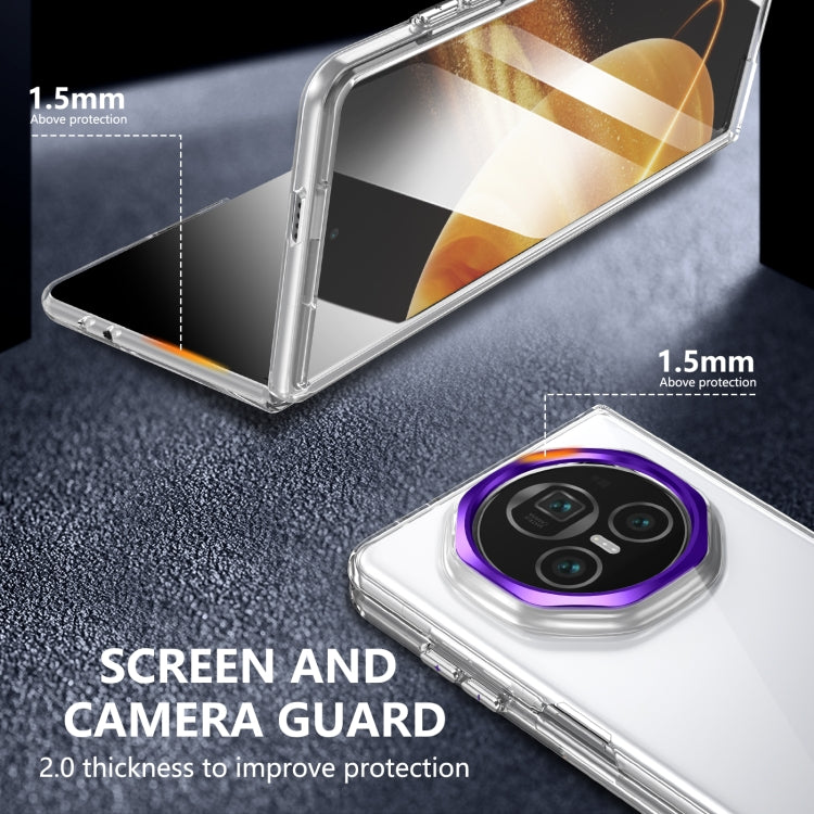 For Honor Magic V3 lce Folding Series Integrated Clear PC Phone Case(Purple) - Honor Cases by PMC TechLife | Online Shopping South Africa | PMC TechLife | Buy Now Pay Later Mobicred