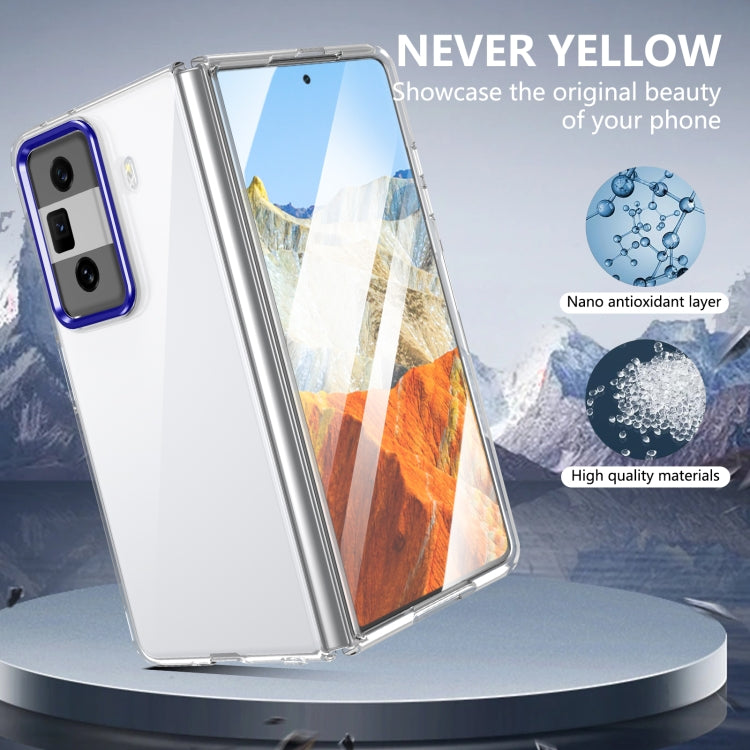 For Honor Magic Vs3 lce Folding Series Integrated Clear PC Phone Case(Royal Blue) - Honor Cases by PMC TechLife | Online Shopping South Africa | PMC TechLife | Buy Now Pay Later Mobicred