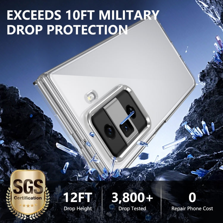 For Honor Magic Vs3 lce Folding Series Integrated Clear PC Phone Case(Silver) - Honor Cases by PMC TechLife | Online Shopping South Africa | PMC TechLife | Buy Now Pay Later Mobicred