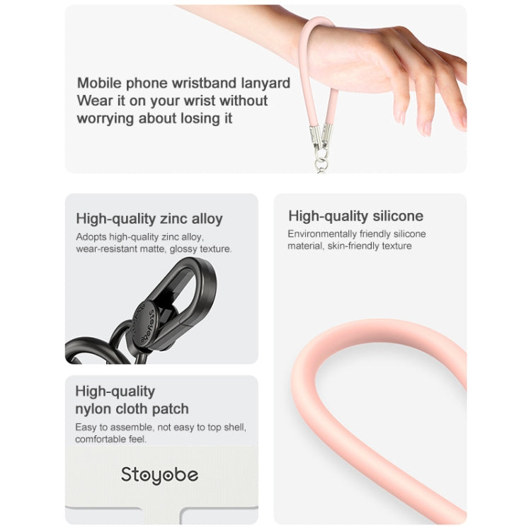 DUX DUICS Stoyobe PL-II Universal Silicone Phone Wrist Strap Anti-lost Lanyard(Pink) - Lanyards & Wrist Straps by DUX DUCIS | Online Shopping South Africa | PMc TechLife | Buy Now Pay Later Mobicred