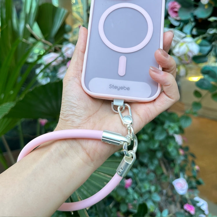 DUX DUICS Stoyobe PL-II Universal Silicone Phone Wrist Strap Anti-lost Lanyard(Pink) - Lanyards & Wrist Straps by DUX DUCIS | Online Shopping South Africa | PMc TechLife | Buy Now Pay Later Mobicred