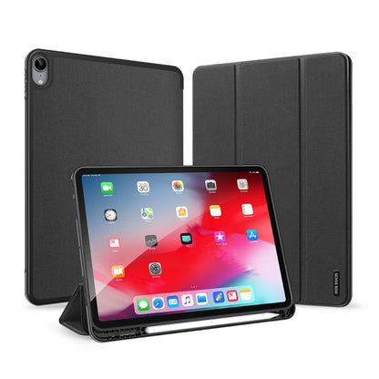 For iPad Air 11 2024 / 2022 / 2020 10.9 DUX DUCIS Domo Series Horizontal Flip Magnetic TPU + PU Leather Case with Three-folding Holder & Pen Slot(Black) - iPad Air (2022) / (2020) 10.9 Cases by DUX DUCIS | Online Shopping South Africa | PMC Jewellery | Buy Now Pay Later Mobicred