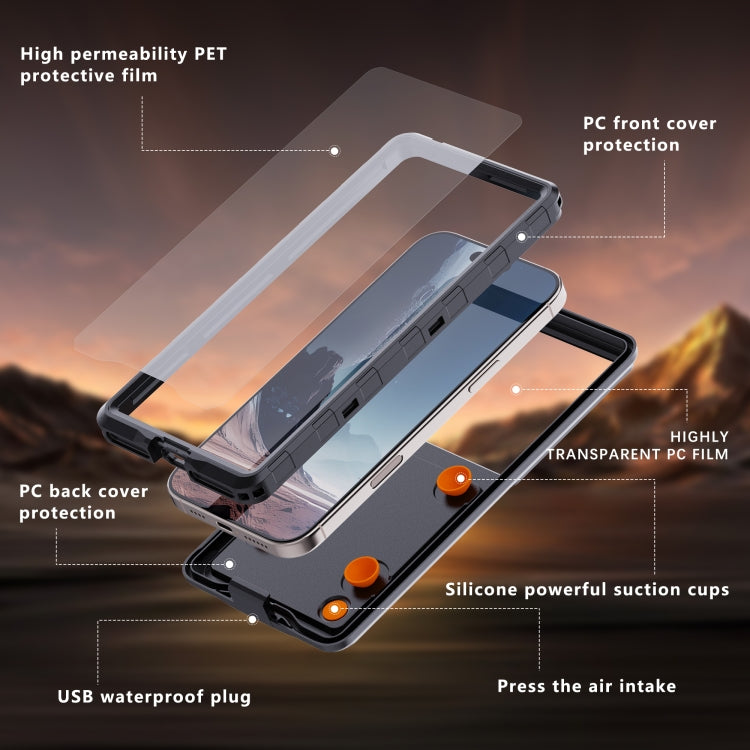 RedPepper Air Box Max 6.9 IP68 Waterproof Phone Case for 6.9 inch Phone(Black) - Waterproof Bag by RedPepper | Online Shopping South Africa | PMc TechLife | Buy Now Pay Later Mobicred