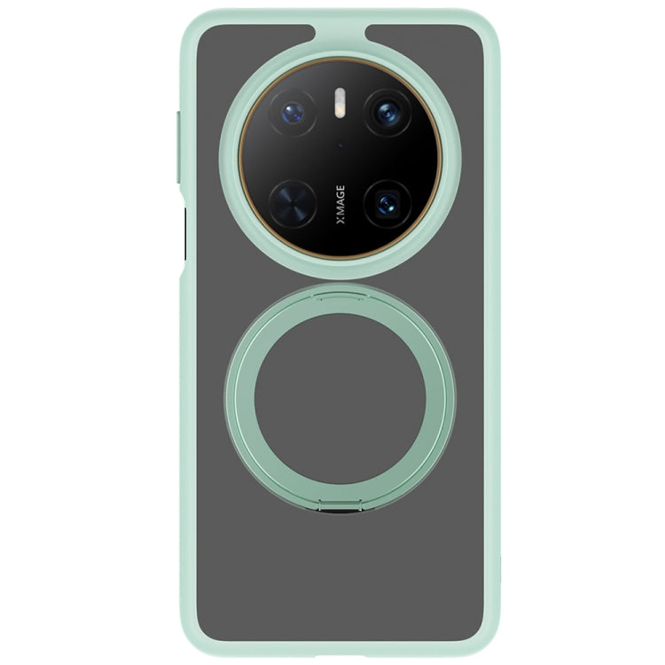 For Huawei Mate 70 Frosted 360 Degree Rotating Holder Phone Case(Green) - Huawei Cases by PMC TechLife | Online Shopping South Africa | PMC TechLife | Buy Now Pay Later Mobicred