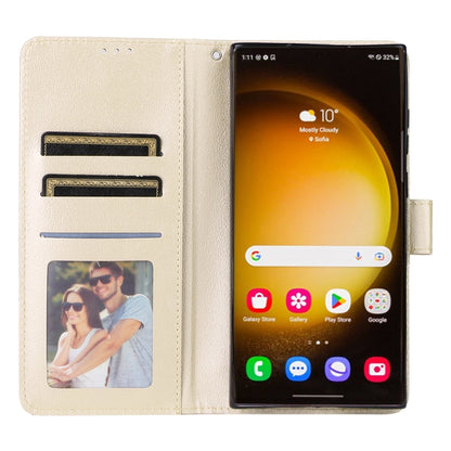 For Samsung Galaxy S25 Ultra 5G 3-Card Slots Multifunctional Leather Phone Case(Gold) - Galaxy S25 Ultra 5G Cases by PMC Jewellery | Online Shopping South Africa | PMC Jewellery | Buy Now Pay Later Mobicred