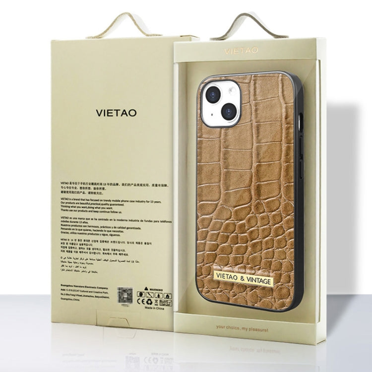 For iPhone 16 Pro VIETAO Alligator Texture PU Phone Case(Red) - iPhone 16 Pro Cases by VIETAO | Online Shopping South Africa | PMC Jewellery | Buy Now Pay Later Mobicred