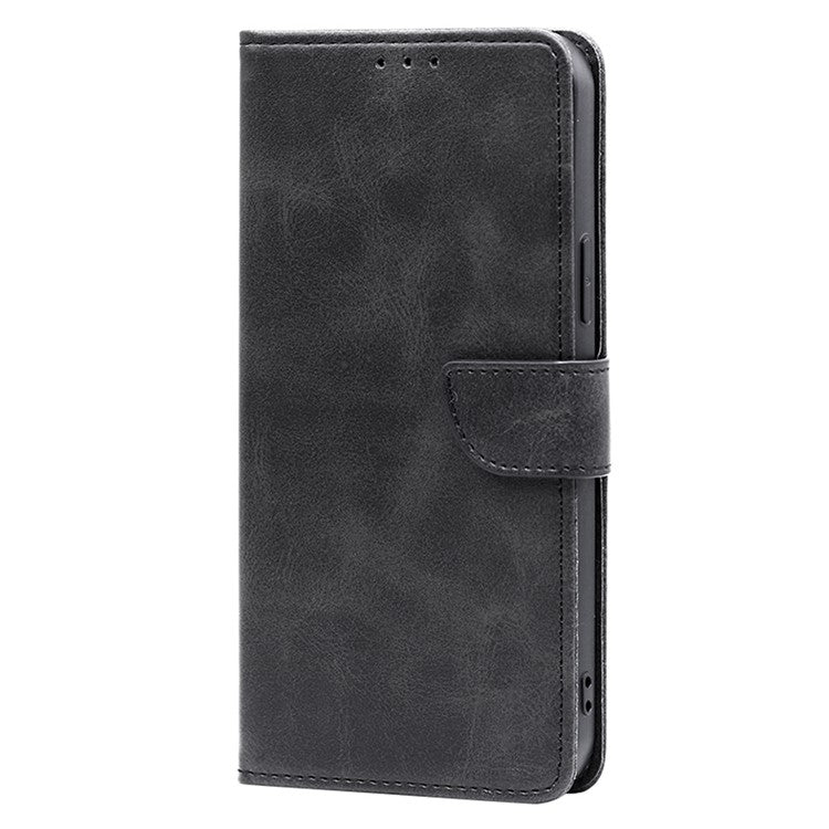 For Samsung Galaxy S25 5G Calf Texture Buckle Flip Leather Phone Case(Black) - Galaxy S25 5G Cases by PMC Jewellery | Online Shopping South Africa | PMC Jewellery | Buy Now Pay Later Mobicred