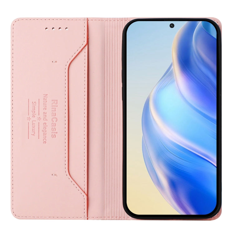 For Ulefone Note 17 Pro RC01 Dual-Folded Magnetic Suction RFID Leather Phone Case(Pink) - Ulefone Cases by PMC TechLife | Online Shopping South Africa | PMC TechLife | Buy Now Pay Later Mobicred