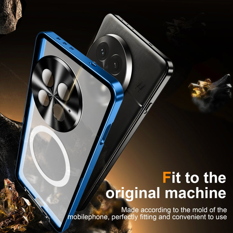 For OnePlus 13 MagSafe Magnetic Frosted Metal Phone Case(Blue) - OnePlus Cases by PMC TechLife | Online Shopping South Africa | PMC TechLife | Buy Now Pay Later Mobicred
