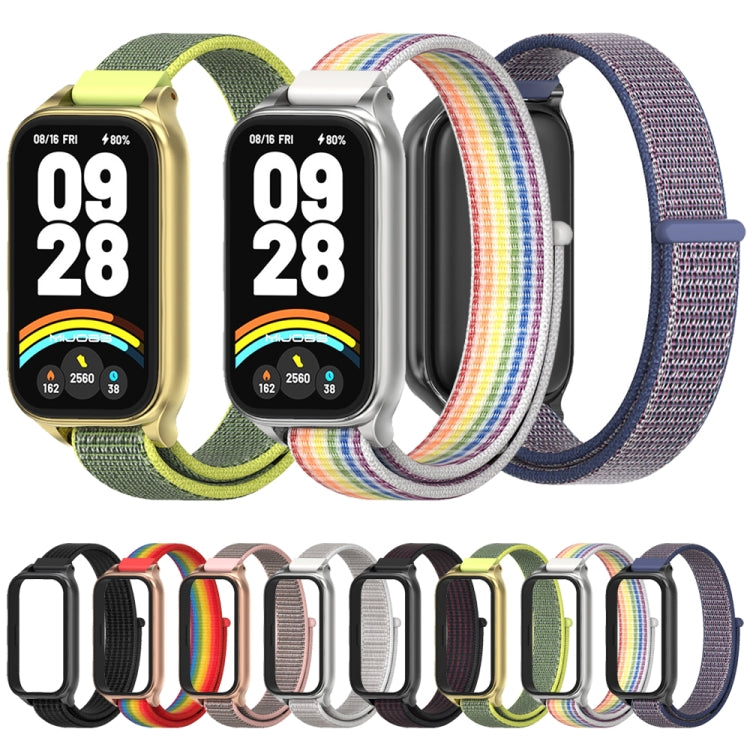 For Xiaomi Smart Band 9 Active / Redmi Band 3 Mijobs Metal Shell Nylon Loop Watch Band(Black) - free shipping - PMc TechLife - Order now!