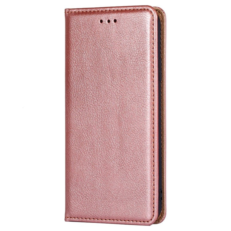 For Samsung Galaxy S25+ 5G Gloss Oil Solid Color Magnetic Leather Phone Case(Rose Gold) - Galaxy S25+ 5G Cases by PMC Jewellery | Online Shopping South Africa | PMC Jewellery | Buy Now Pay Later Mobicred